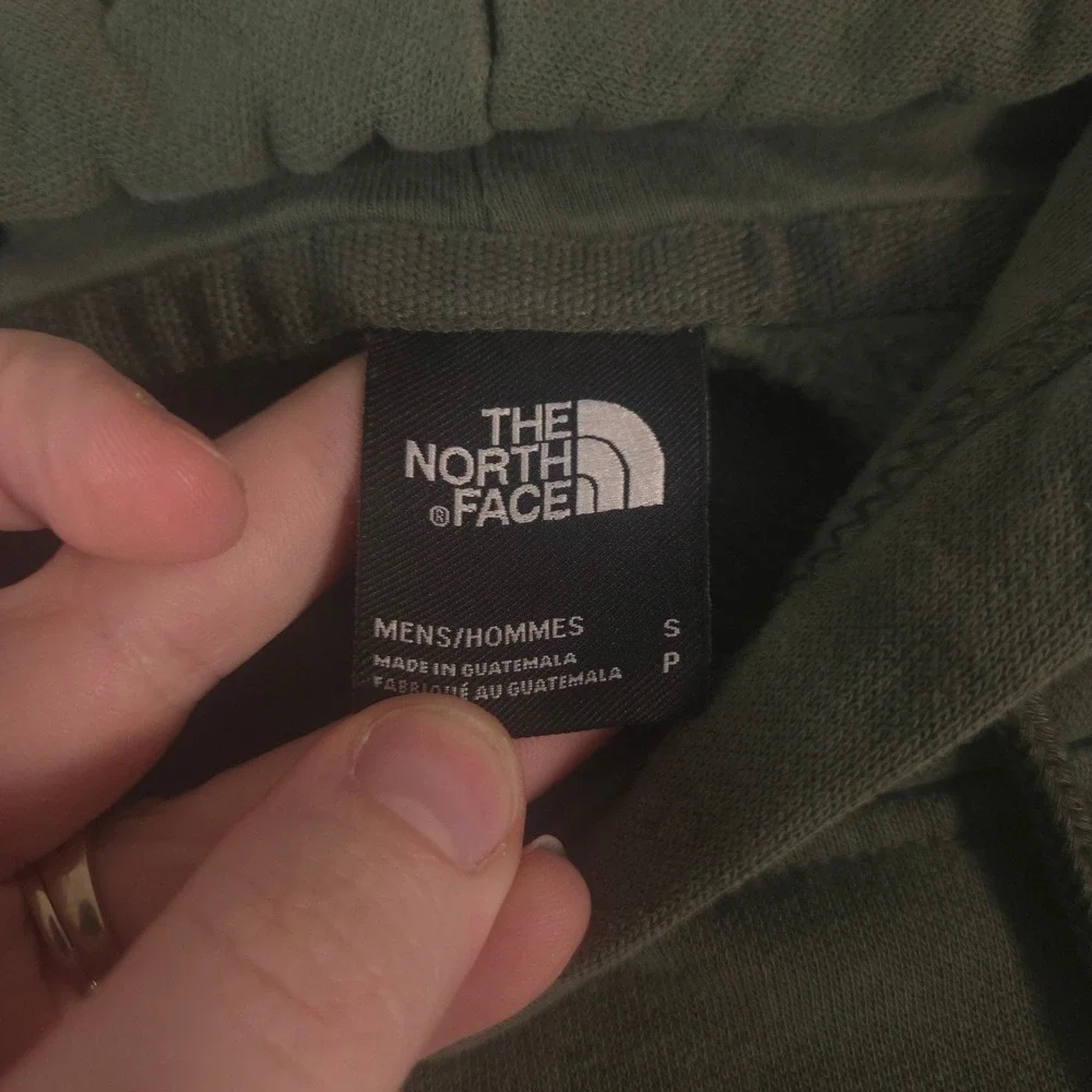 The North Face Hoodie Mens Small Green Box NSE Pullover Cotton Graphic Logo